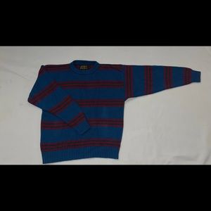 Eddie Bauer 3 color striped sweater